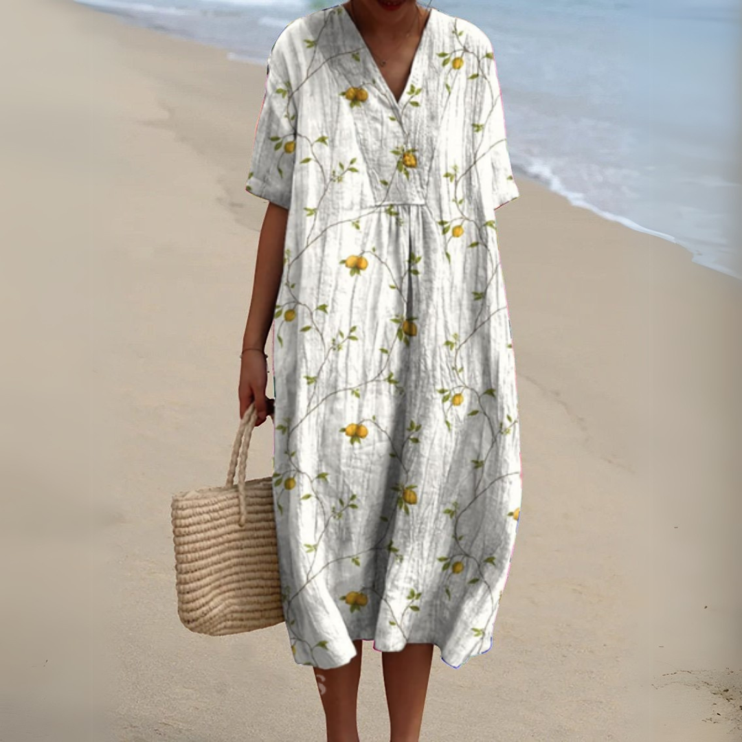 Nathalie | Robe Fleurie Élégante