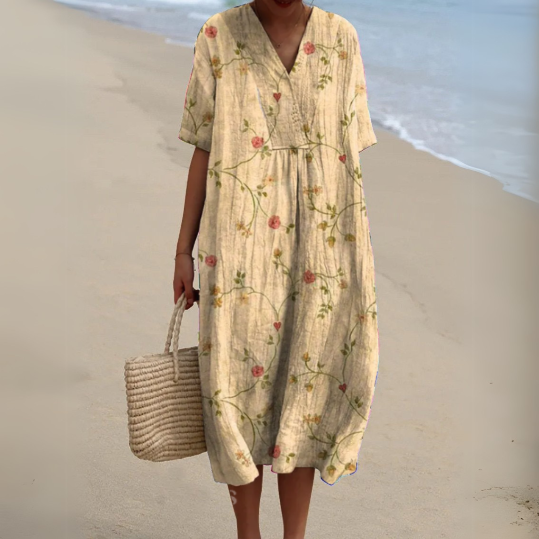 Nathalie | Robe Fleurie Élégante