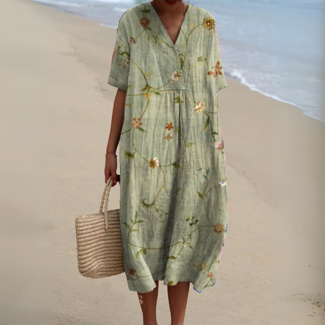 Nathalie | Robe Fleurie Élégante