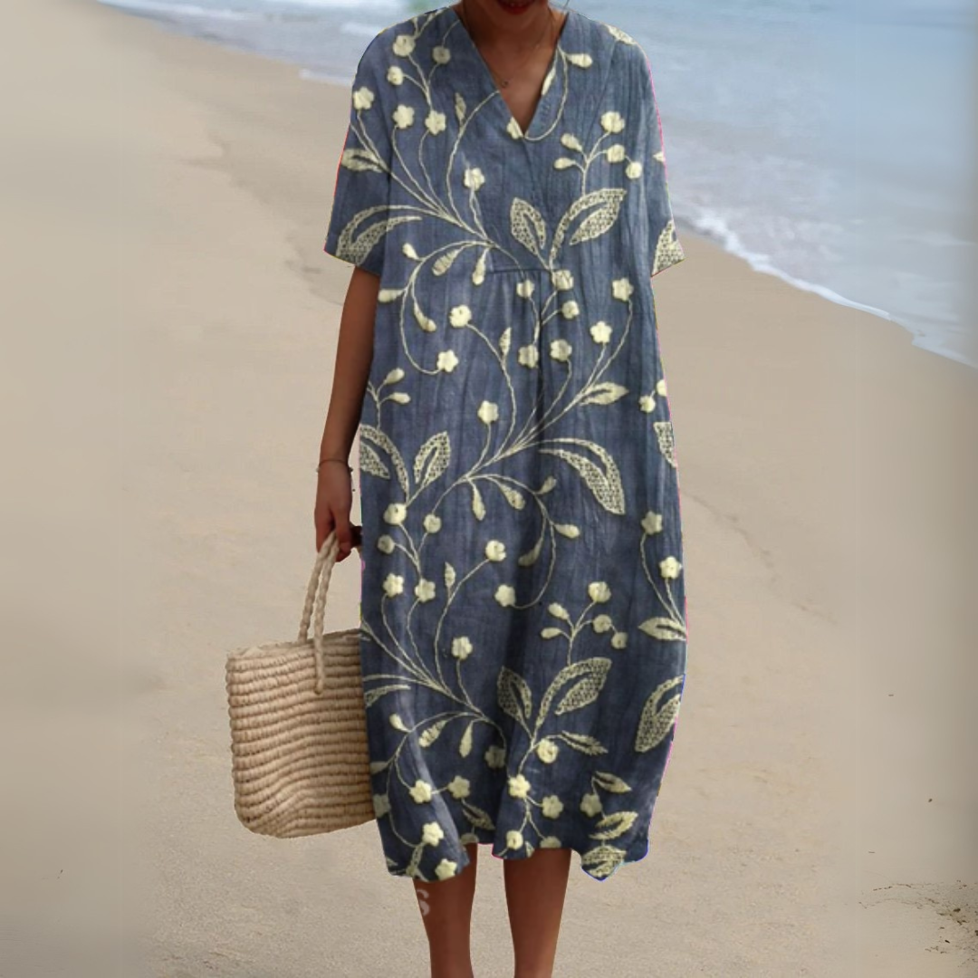 Nathalie | Robe Fleurie Élégante